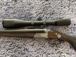 Sauer Drilling in der Traumkombi 8x57 IRS - .222 - 16/70 Schwenkmontage Swarovski