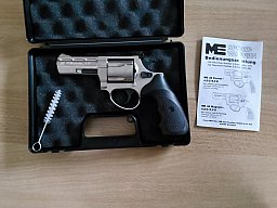 LEP Luftdruck Revolver ME 38 Magnum matt vernickelt 4,5 mm