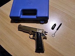 Colt Government 1911 A1 Gold Kal 9mm PAK