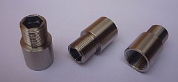5/8x24 - M15x1 Schalldämpferadapter Schalldämpfer Adapter Wechseladapter Spezialadapter Edelstahl