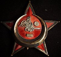 WK1 Türkischer Halbmond, Übergröße, Glasemaille, 9 Nieter, selten