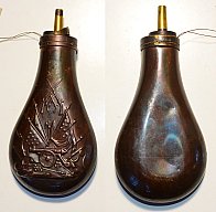 Pulverflasche für US Vorderladerrevolver, Replik