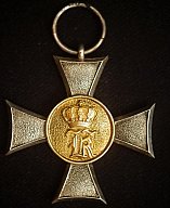 Preußen 20 Jahre Dienstmedaille, Silberstück, vergoldet, selten, WK1