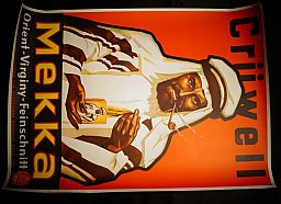 WK2 Altes Crüwell Plakat Werbung für Zigaretten Tabak, riesig, kein UV