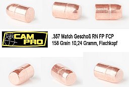 .45 ACP CamPro .451 200gr FCP TC Matchgeschoss K61