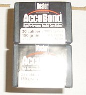 100 Geschoss Nosler Accubond Cal 30 150gr