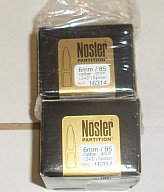 100 Geschosse Nosler Patition 6mm 85gr