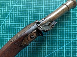 Historische Marinepistole, aus Bronze - Steinschloss, 18./19. Jahrhundert