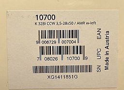 Kahles Zielfernrohr K328i CCW 3,5-28x50 AMR / w-left ORIGINAL VERPACKT