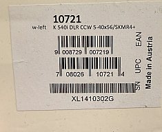 Kahles Zielfernrohr K540i DLR CCW 5-40x56 SKMR4+ ORIGINAL VERPACKT