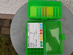 " Mit Scharnier"MTM CASE-GARD P-50er Patronenbox für .45 ACP/.40 S&W/10 MM Auto klar/grün