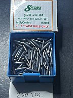 6mm/ .243 Sierra 107 gn HPBT Moly Coated 230 Stk.