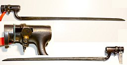 Tüllenbajonett, 45 cm lange Dreikantklinge