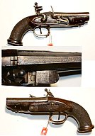 Steinschloss Reisepistole, cal. 12,4 mm