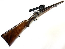 Historischer Hahndrilling - Ernst König mit ZF OIGEE 2,5x von 1914 | 9,3x72R & 16/65