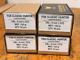 Geschosse Fox Classic Hunter 8mm 160 gr 173 Stück