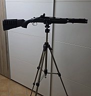 Klemmadapter Gewehrauflage mit Kugelkopf und Stativ