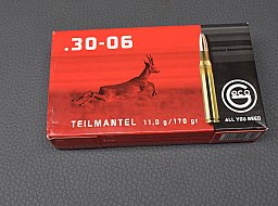 Geco .30-06 Spr. Softpoint Teilmantel 11,0g/170grs 20 Schuss Versandkostenfrei