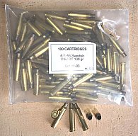 100 Hülsen Kal. 6,5 x 55 Schwedisch von PPU zum Wiederladen