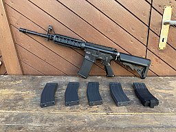 KWA LM4 GBB WIE NEU + 6 Magazine - M4 Gas Blow Back