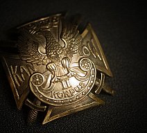 WK1 Polen KANN TOW II Korpus Kreuz, stark gewölbt, versilbert, geprägt