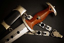 NXKK Dolch f. Führer, Neusilberausführung, Gebr.Gräfrath, WK2