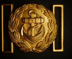Kriegsmarine Dolch Unterschnallriemen Koppelschloss, WK2