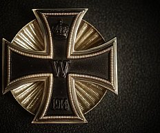 Eisernes Kreuz 1.Klasse, Neusilber, Eisenkern, 3-Teilig, 1914, Schraubscheibe, WK1