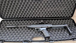 DIANA LP 8 Magnum Luftpistole (Baujahr 2020) – Komplettset mit Schulterstütze, Red Dot & Koffer