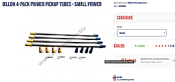 4 x Dillion Zündhütchen - Tubes, small