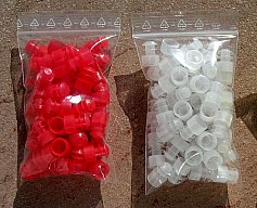 100 Farbstopfen für 12er Pulverröhrchen