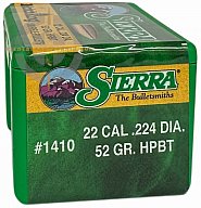 500 Sierra Geschosse .224, 52 grain, MatchKing, NEU
