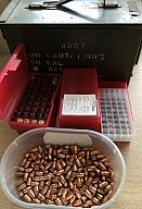 Konvolut Hülsen 357 SIG + Geschosse