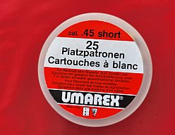 Alte Umarex Knallpatronen im Cal. 45 SHORT