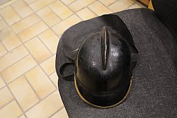 lederner Feuerwehrhelm Preußen um 1900