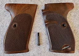 Holz Griffschalen, Walther P1/38, Neuwertig