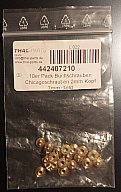 Chicagoschrauben, Buchschrauben 7 mm / 2 mm Kopf, original verpackt