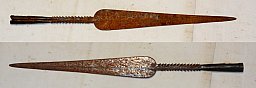 afrikanische Speerspitze, Gesamtlänge 52,7 cm