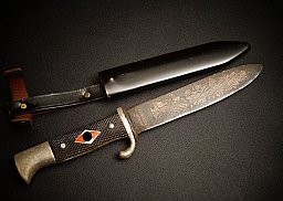 HX Geschenk Fahrtenmesser, Hörster, Schloss Burg, WK2, selten !