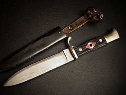 HX Fahrtenmesser, PUMA Solingen RZM m. Stahlscheide, WK2