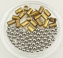 20 Stk. Knallkapseln + 60 Kugeln Berloque Xythos Pistole Munition 2 mm. Kartuschen Pinfire Gun Caps