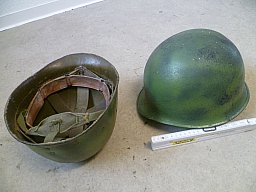 US Stahlhelm M1 mit Innenhelm tarnfarbe