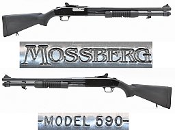 MOSSBERG 590 VS Rep.- Flinte im Kal. 12/76 Magnum mit GHOSTRING Visier