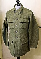 Orig. ungetragene M39 FELDBLUSE INFANTERIE von 1945 aus feldgrauen Wolltuch der schwedischen Armee