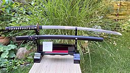 Samurai Katana Schwert - scharf, echt & handgeschmiedet - Katana Schwert ohne Ständer - echtes Japan