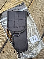 Gürtelholster Front Line Mod 2318 Nylon mit Schutzklappe Pistolen bis 5 Zoll Lauflänge neuwertig
