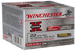WINCHESTER Cal. 22 WinMag SuperX 40 Grain 582 M/S