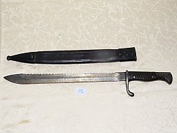 Bajonett 98/05 Sägerückbajonett mit Lederscheide N18