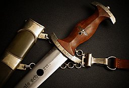 NPEA Dolch für Führer, Burgsmüller, Neusilberkette, WK2