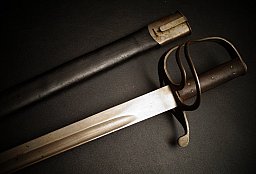 WK1 Pallasch Entersäbel ? British, Rodwel & Co, großes Eisengefäß